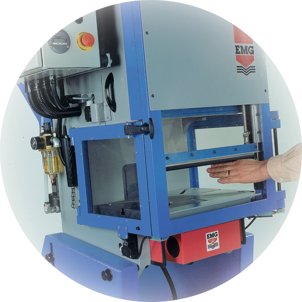 écran vertical de protection pour presse